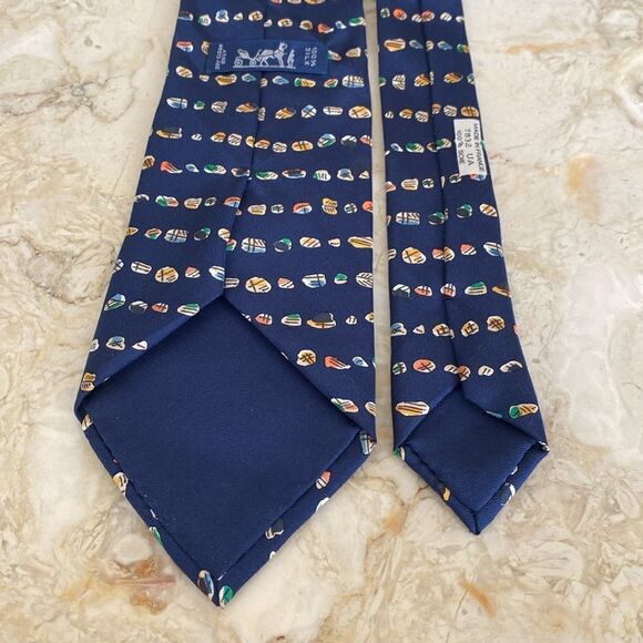 Hermes 100% Silk Tie - Picture 8 of 9